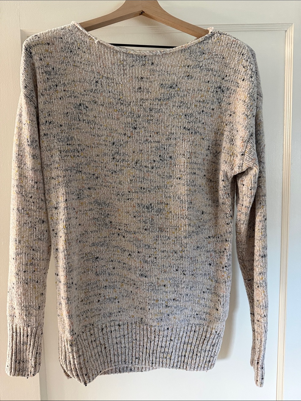 Prana Speckled Cream Fuzzy Sweater